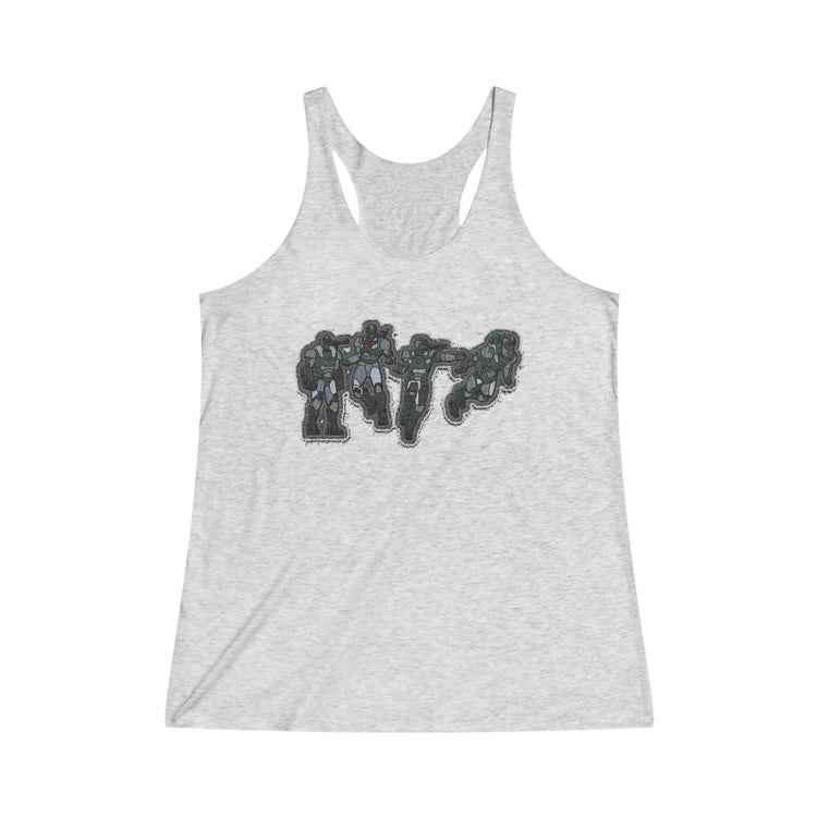 War Machine Women's Tri-Blend Racerback Tank - Fandom-Made
