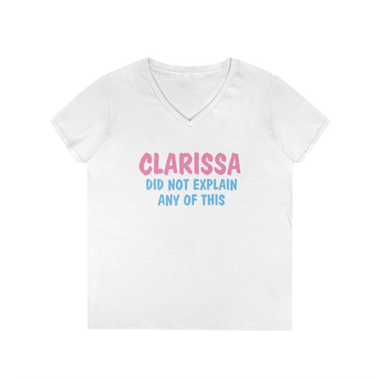 Clarissa Didn't Explain It All V-Neck Tee - Fandom-Made
