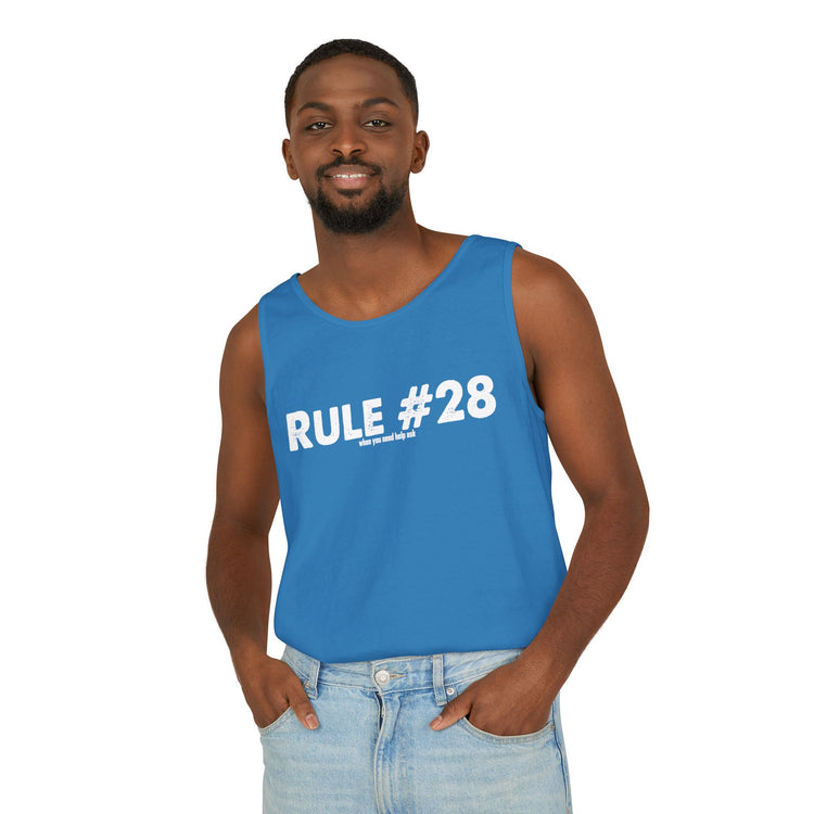 Rule 28 Need Help Ask Tank Top - Fandom-Made