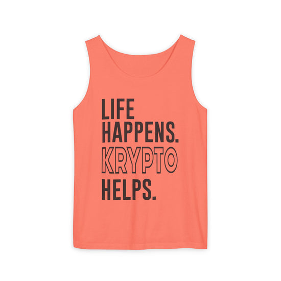 Life Happens Krypto Helps Tank Top - Fandom-Made