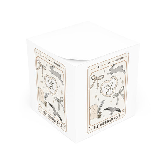 Tortured Poet Tarot Card Note Cube - Fandom-Made