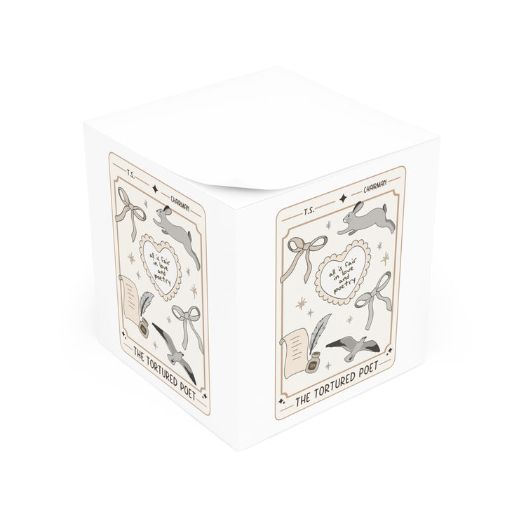 Tortured Poet Tarot Card Note Cube - Fandom-Made