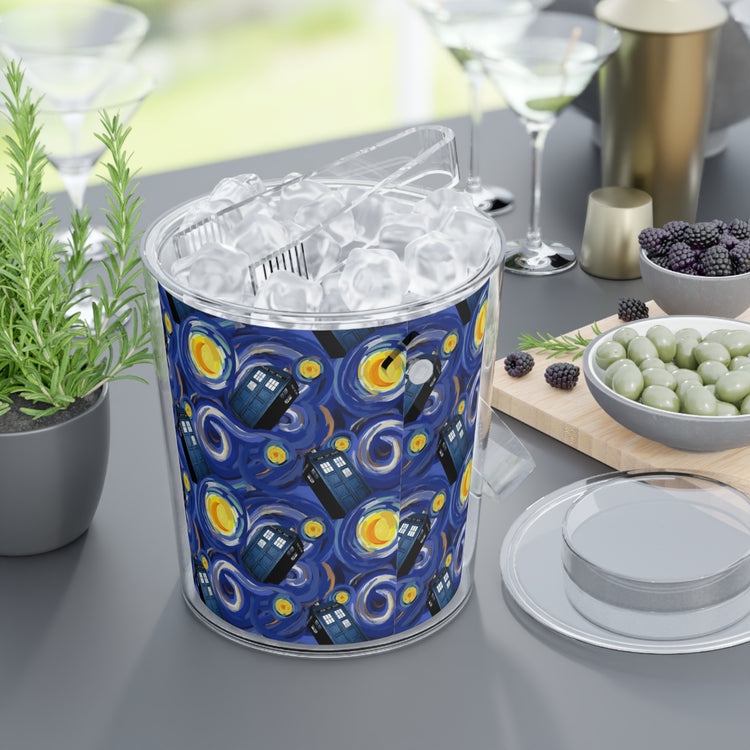 Tardis Night Ice Bucket - Fandom-Made