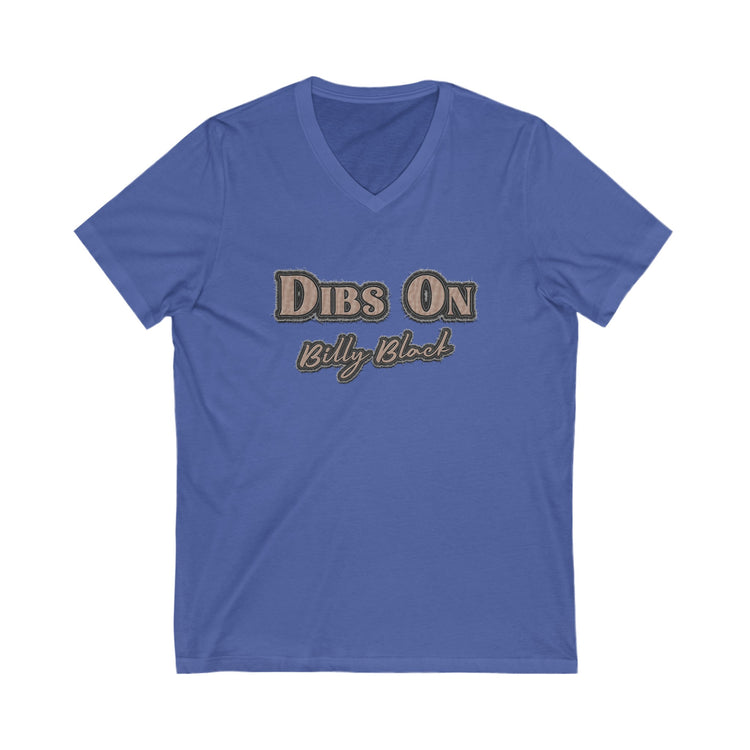 Dibs On Billy Black V-Neck Tee - Fandom-Made