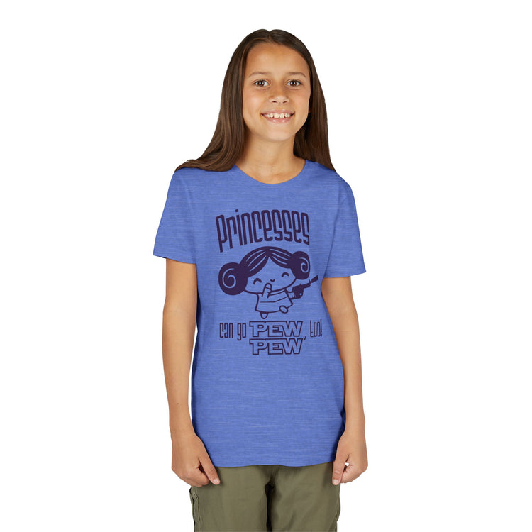 Princesses Go Pew Pew Youth Tee