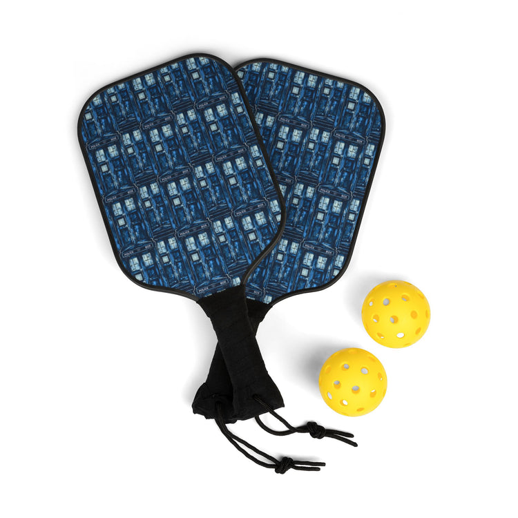 Tardis All-Over Print Pickleball Kit - Fandom-Made