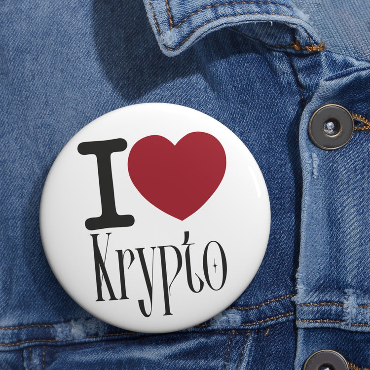 I Love Krypto Pin - Fandom-Made