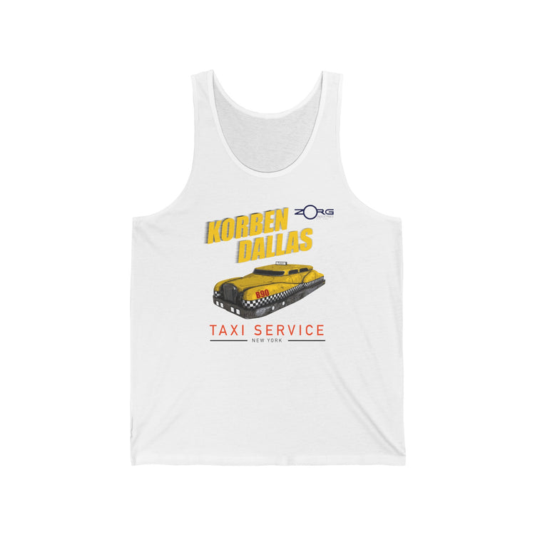 Korben Dallas Taxi Service Tank Top - Fandom-Made