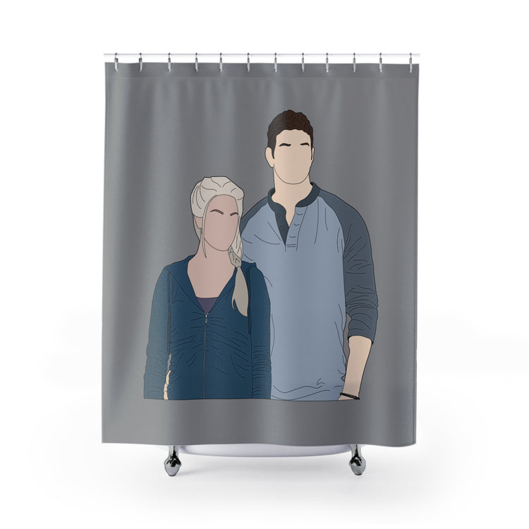 Rosalie And Emmett Cullen Shower Curtains - Fandom-Made