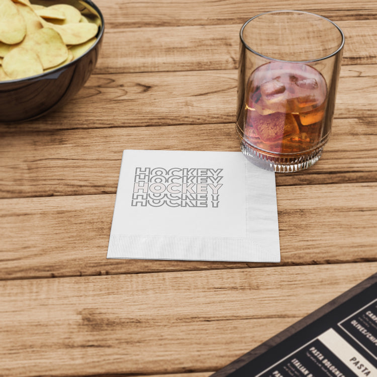 Hockey Hockey Hockey Napkins - Fandom-Made