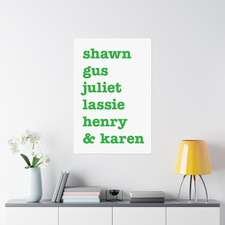 Psych Names Poster - Fandom-Made