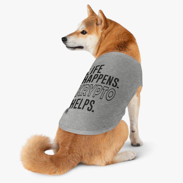 Life Happens Krypto Helps Pet Tank Top - Fandom-Made