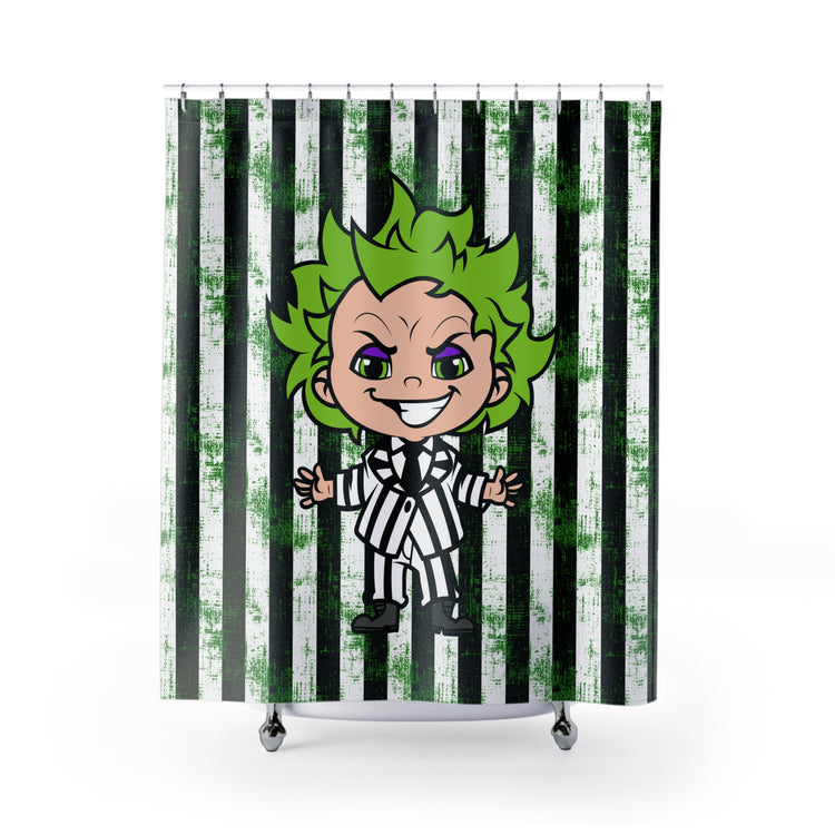 Beetlejuice All-Over Print Shower Curtains - Fandom-Made