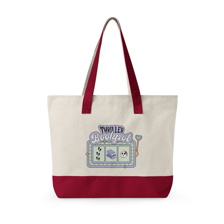 Thriller Bookpot Zippered Canvas Tote - Fandom-Made