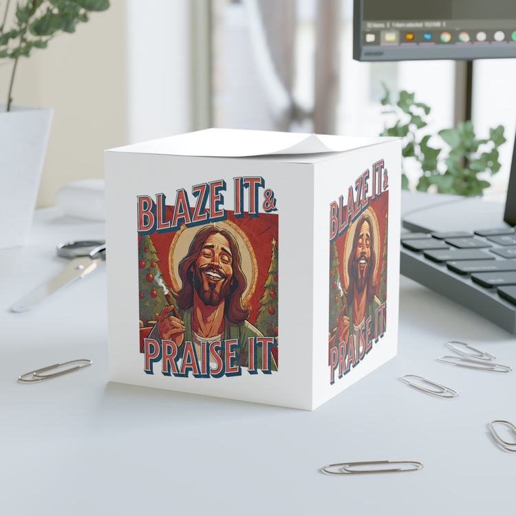 Blaze It Note Cube - Fandom-Made