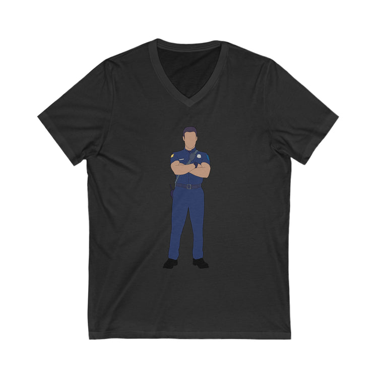 Eddie Diaz V-Neck Tee - Fandom-Made