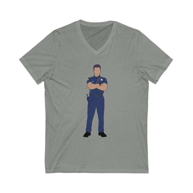 Eddie Diaz V-Neck Tee - Fandom-Made