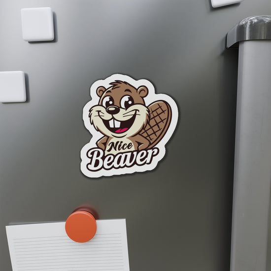 Nice Beaver Die-Cut Magnet - Fandom-Made