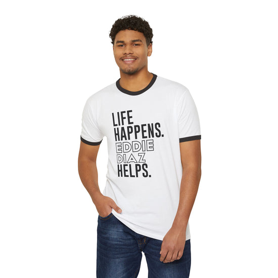 Life Happens Eddie Diaz Helps T-Shirt - Fandom-Made