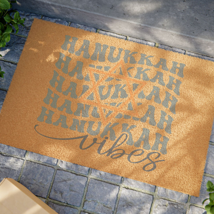 Hanukkah Vibes Doormat - Fandom-Made