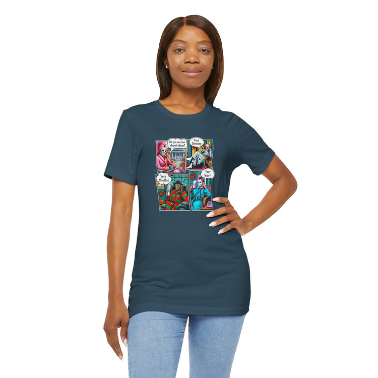 Very Demure Very Mindful Very Scary Unisex T-Shirt - Fandom-Made