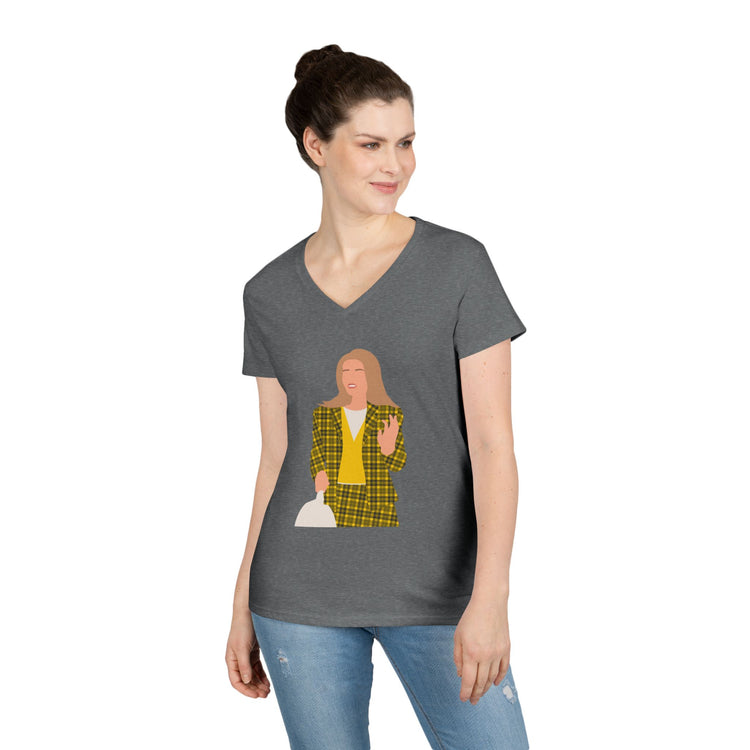 Cher Horowitz V-Neck Tee - Fandom-Made
