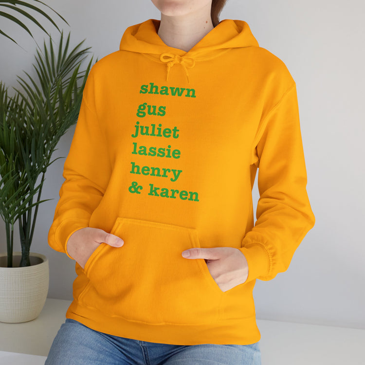 Psych Names Hoodie - Fandom-Made