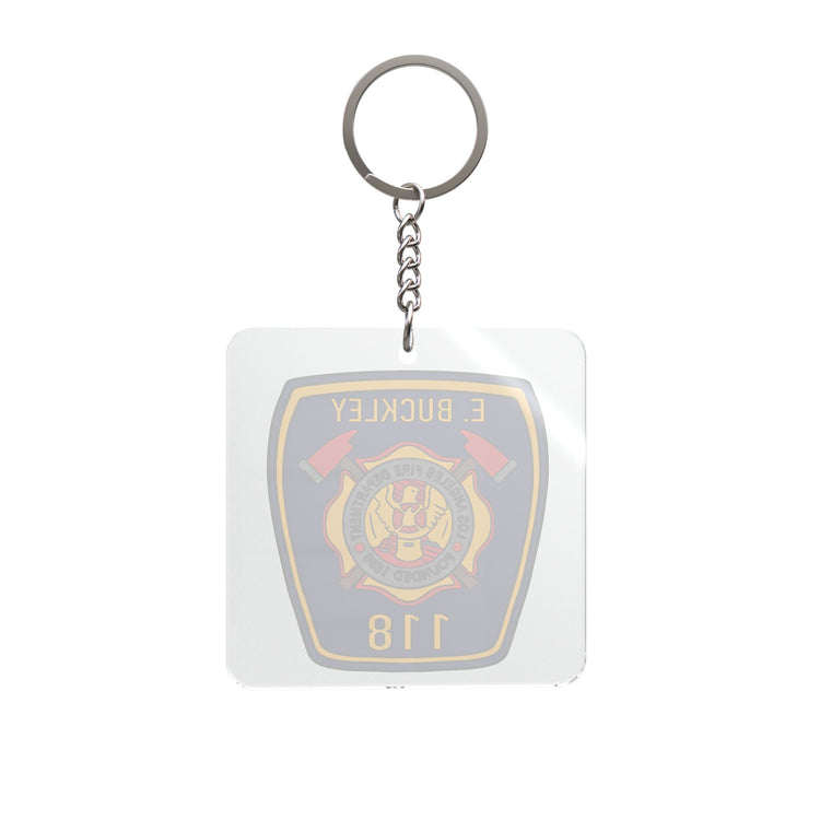 Buckley Badge Square Keychain