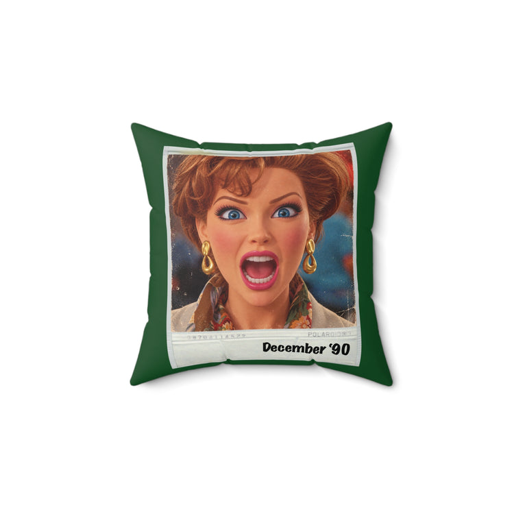 Christmas 1990 Faux Suede Square Pillow - Fandom-Made