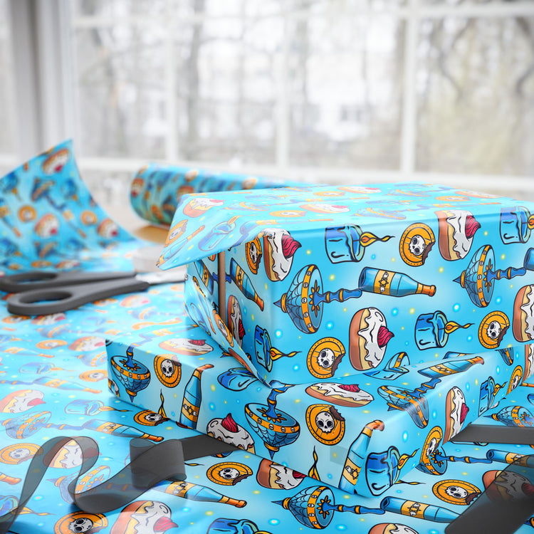 Hanukkah Wrapping Paper - Fandom-Made
