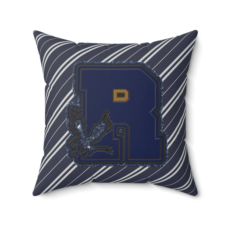 Ravenclaw R Embroidery Design Square Pillow - Fandom-Made