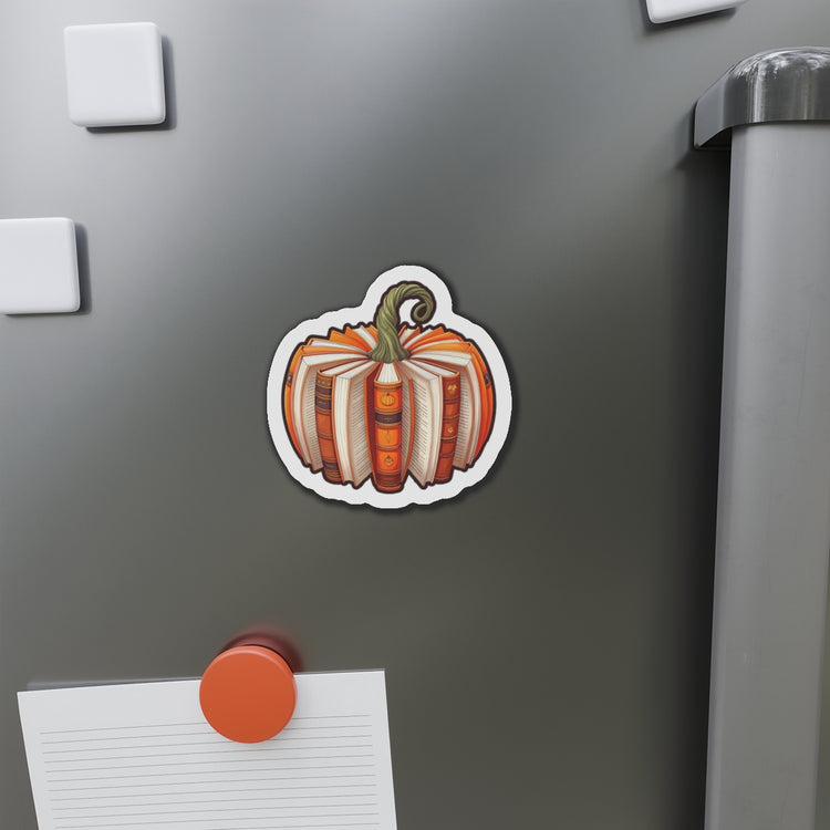 Bookish Pumpkin Die-Cut Magnet