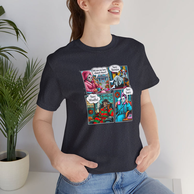 Very Demure Very Mindful Very Scary Unisex T-Shirt - Fandom-Made