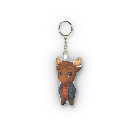Moose Mini Plush Keychain - Fandom-Made