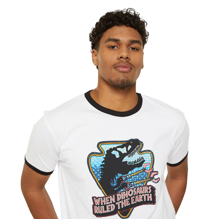 When Dinos Ruled Ringer T-Shirt - Fandom-Made