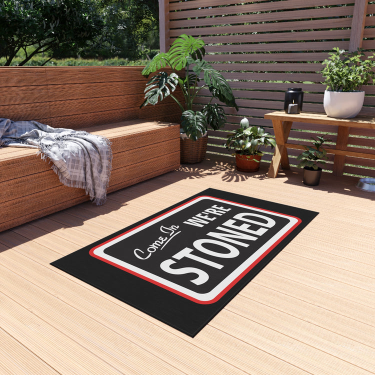 Come In We're... Outdoor Rug - Fandom-Made