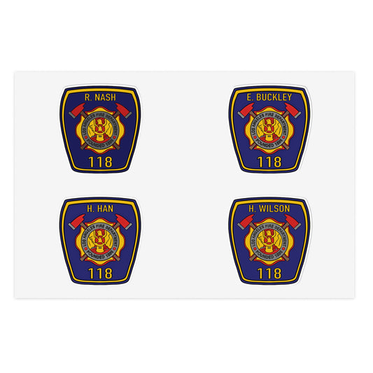 9-1-1 Badges Sticker Sheet - Fandom-Made
