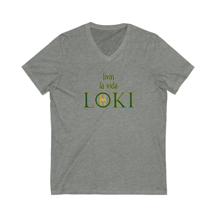 Livin La Vida Loki V-Neck Tee - Fandom-Made