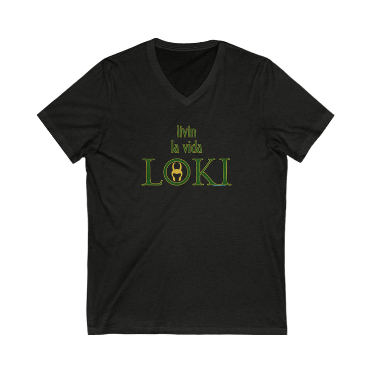 Livin La Vida Loki V-Neck Tee - Fandom-Made