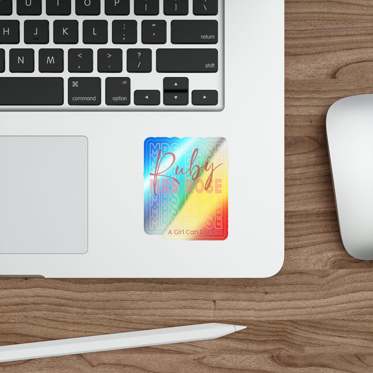 Mrs. Rose Holographic Sticker