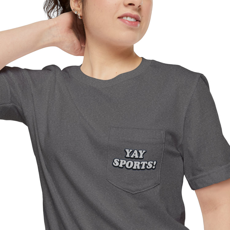 Yay Sports Pocket T-Shirt - Fandom-Made