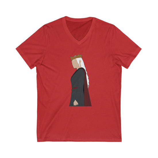 Princess Rhaenyra Targaryen V-Neck Tee - Fandom-Made