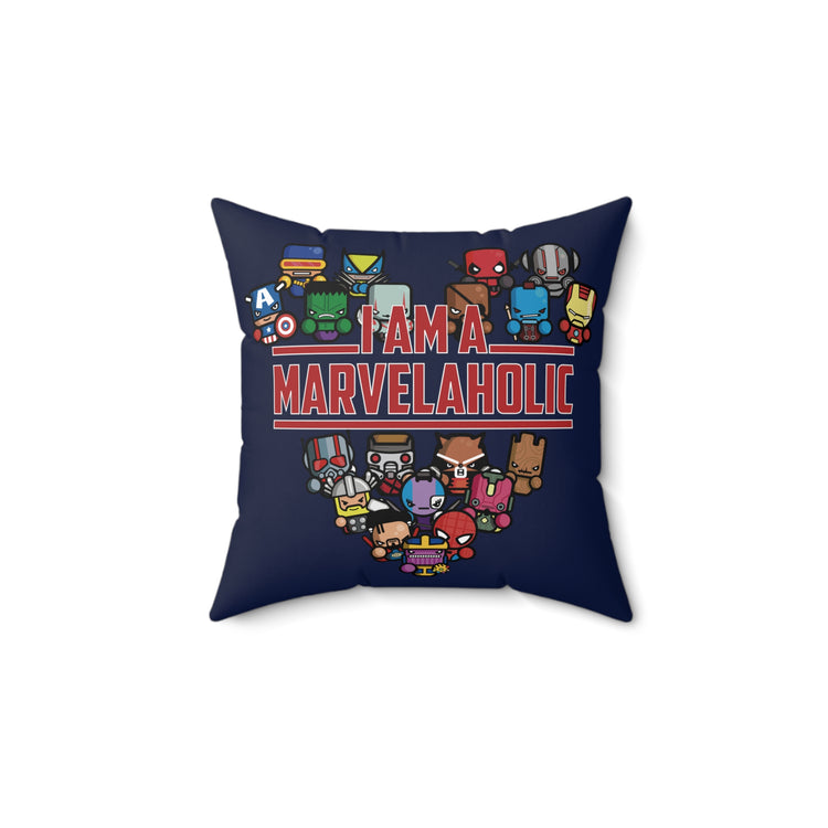 Marvelaholic Square Pillow - Fandom-Made