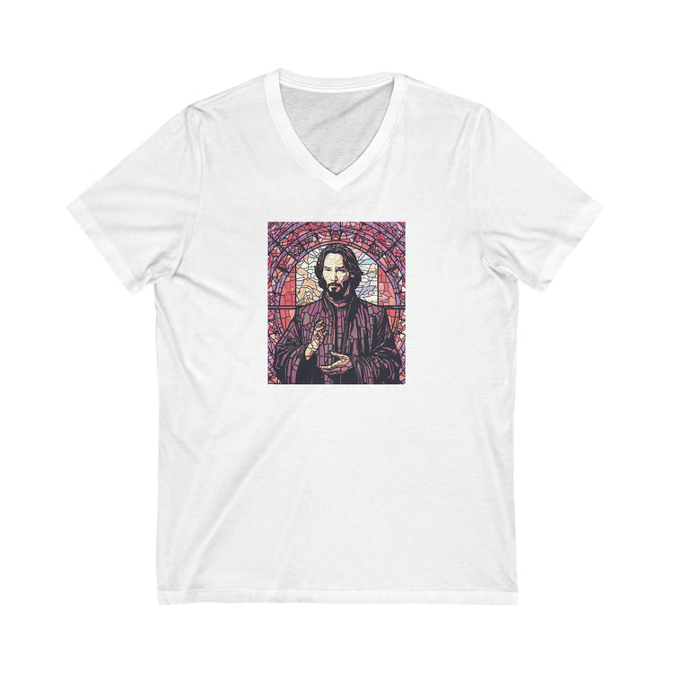 Keanu Reeves V-Neck T-Shirt - Fandom-Made