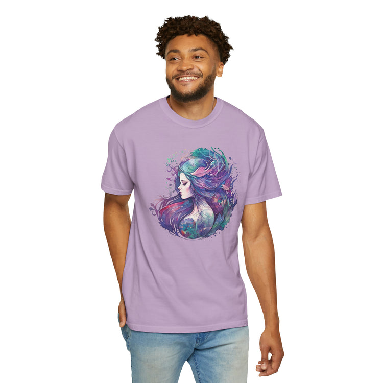 Mermaid Watercolor Unisex Garment-Dyed T-shirt - Fandom-Made