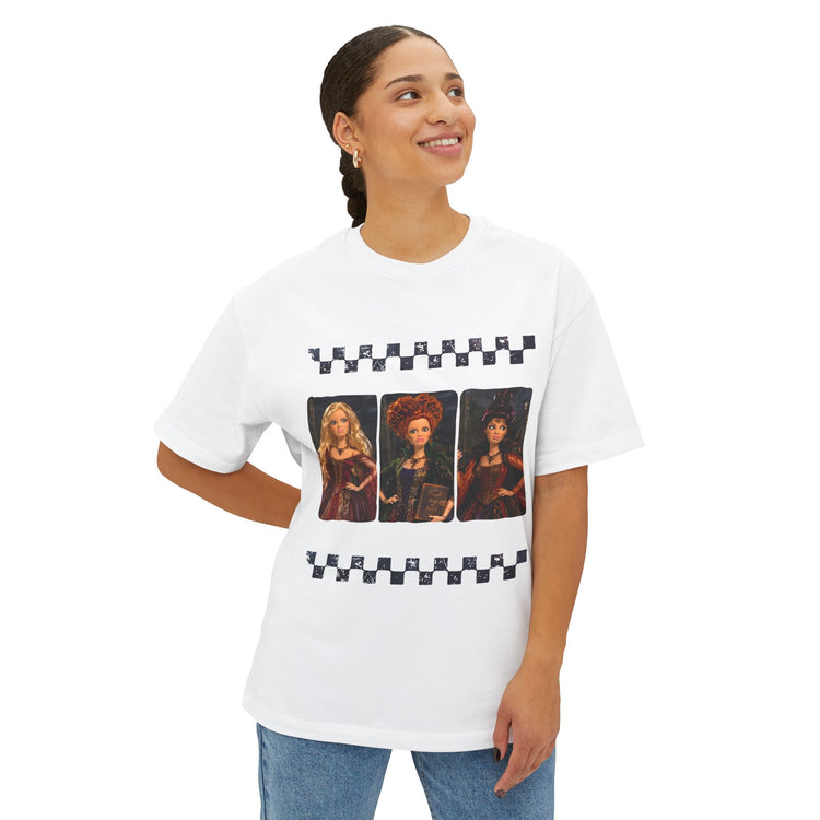 Here For Hocus Pocus Unisex Oversized Boxy Tee