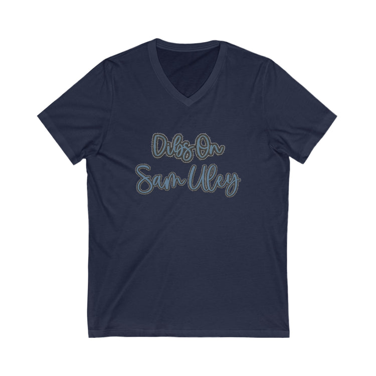 Dibs On Sam Uley V-Neck Tee - Fandom-Made