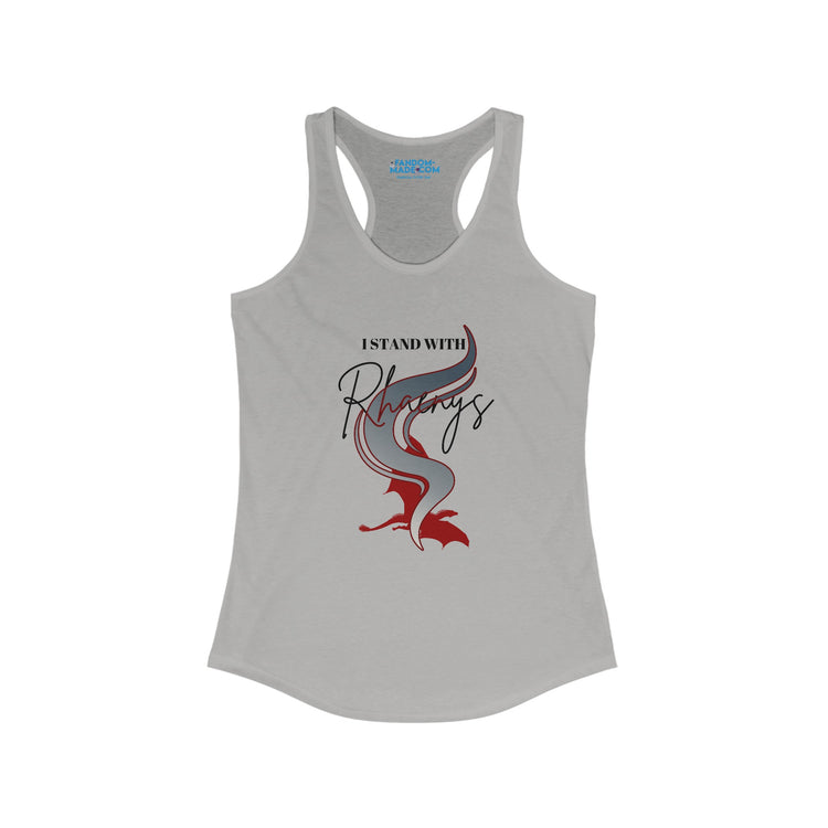 I Stand With Rhaenys Racerback Tank - Fandom-Made