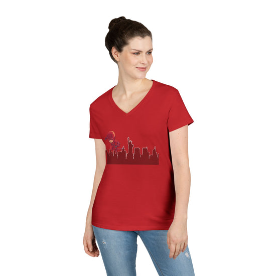 Justice Is Blind Ladies' V-Neck Tee - Fandom-Made