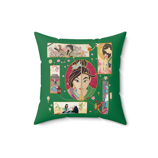Mulan Square Pillow - Fandom-Made
